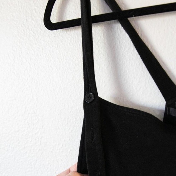 Monrow Mommy Maternity Tie Front Overalls
Jumpsuit with Patch Pocket Small Black - Picture 11 of 14